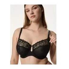 Womens M&S Collection Soutien-gorge Embrace à armatures et maintien optimal, bonnetsGàL - Black, Black - 32-H