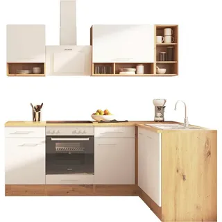 Winkelküche Hilde L-Form 220 cm weiß