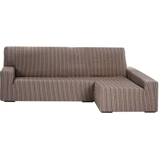Martina Home Sofahusse elastisch Chaise Longue rechter Arm 32x42x17 cm braun