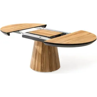 Küchentisch Runder Esstisch Holz Luxus Esszimmertisch Braun Esszimmer - Braun