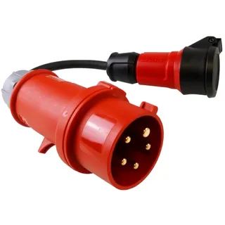 Doktorvolt CEE Adapter Starkstrom 16A 30cm Stecker auf 230V belg/franz System Doktorvolt® DV-2428-F-16-A-230