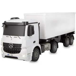 Jamara RC-Auto Container LKW Mercedes-Benz Arocs 1:26 2,4GHz RTR weiß