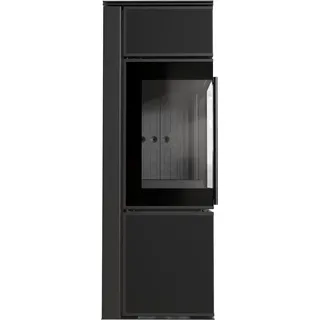 TORA/S 8 kW Ø 150 Quarzsinter Schwarz / Brennraum Schwarz