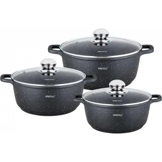 Kinghoff Marmor Topf-Set 4-tlg. Kochtopf