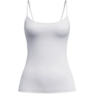 CALIDA Damen Spaghetti-Top - Sleek Skin, Top, Silky Smooth, einfarbig Weiß L (48/50)