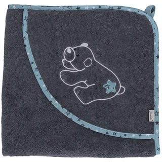 Sterntaler Kapuzenbadetuch 100x100cm - Badetuch Baby, Babyhandtuch - braun