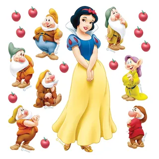 AG Design Disney Princess Snow White Kinderzimmer Wandstickers, mädchen Wandtattoo ädchen deko von AG Design 30 x 30 cm | DKS 1083
