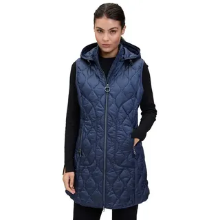 Betty Barclay Steppweste mit abnehmbarer Kapuze blau