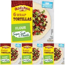 Old El Paso Tortilla Wraps – Mexikanische Wraps aus Weizen – 1 x 350 g (Packung mit 4)