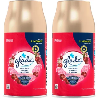 Glade (Brise) Automatic Spray Nachfüller, Raumduft, Luscious Cherry & Peony, 2er Pack (2 x 269 ml)