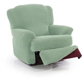 FAVERTI® Super elastischer Relaxsesselbezug von 70 bis 90 cm | Modell Novelle | Türkis | Bezug für Liegesessel mit separaten Füßen | Hochwertiger Schutz aus Jacquard-Stoff in Baumwolloptik