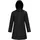 Parka Zip Hood Damen Schwarz 48