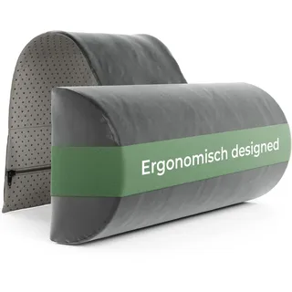 Nackenrolle für Sessel mit Gegengewicht (100% Memory Schaum), Nackenkissen Sofa Couch hängend, Nackenstütze für Kopfteil Bett, Kopfkissen für Liegestuhl, ergonomisches nackenkissen, nackenrolle