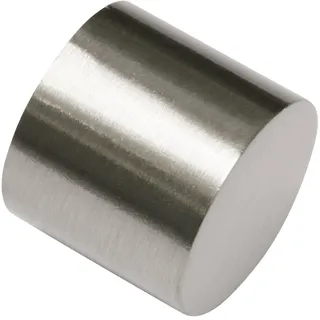GARDINIA Gardinenstangen-Endstück Chicago 2-läufig Ø 20 mm 0 cm Edelstahl-Optik