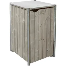 Bild Mülltonnenbox für 1 Tonne 70 x 81 x 116 cm grau/natur