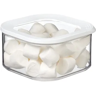Mepal Transparente Vorratsdosen mit Deckel - Lebensmittelbehälter Quatratische - Küchenorganizer & Aufbewahrungsbox aus Kunststoff - Vorratsbehälter Luftdicht & Stapelbar - 1250 ml - White