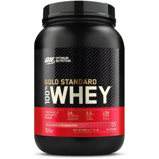 Gold Standard 100% Whey Delicious Strawberry Pulver 908 g