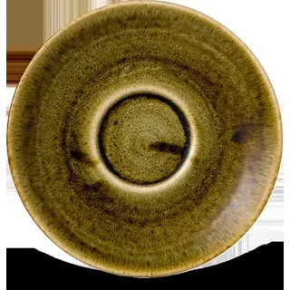 Churchill Super Vitrified Stonecast Plume Green Espresso Untere 11,8cm, 12 Stück, Olive, Rund - Olive