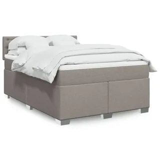 Langlebige Boxspringbett mit Matratze Taupe 140x200 cm Stoff Gästebett mit Lattenrost Möbel9614369 - Taupe