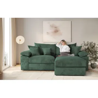 Home Affaire »Soft&Cosy XL L-Form, B: 246 cm - OTTO. Verlässliche Qualität.« Mega-Sofa, Cord oder Chenille-Struktur, mit Federkern & 4 Zierkissen,