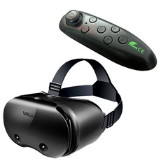 GLRTORE VR Brille kompatibel mit Android/iOS, Virtual Reality Headset mit kabellosem Griff, 3D VR Brille für immersive Spiele in 3D-Filmen, für 5 bis 7 Zoll