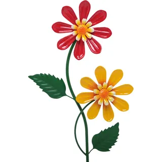 Gartenstecker , Gelb, Grün, Rot , Metall , 5x106x30 cm , Dekoration, Frühlingsdeko