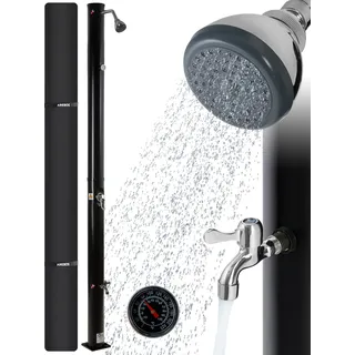 AREBOS Solardusche 20 L Gartendusche Pooldusche Außendusche Campingdusche Dusche - Schwarz