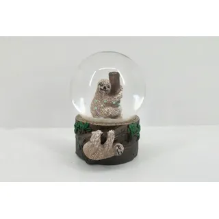 Cornelißen Glitzerkugel Faultier H 6,5 cm tier Schnee Miniatur Schüttel Glas kugel