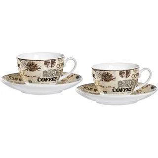 Ritzenhoff & Breker Cappuccino-Set 0,22 l Beige 4 St.
