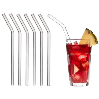 TFA Trinkhalm 23 cm 6 St. Transparent