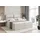 Boxspringbett mit H4 Matratze und Topper 140 x 200 cm BOXI3 Taupe Samt Polsterbett mit Bettkasten und Bett mit Stauraum Creme