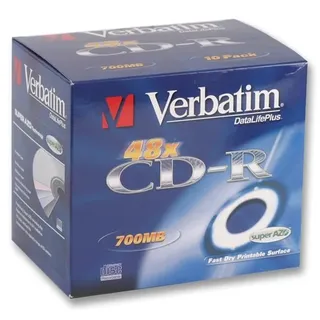 VERBATIM - 48x Speed CD-R Druckbare CDs