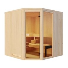 Finntherm Sauna Family Naturbelassen 194 cm x 194 cm Wandstärke 40 mm