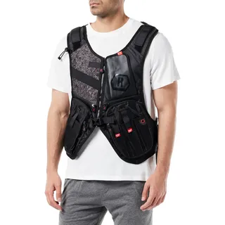 Rapala Unisex - Angelweste Urban Vest Pack Mit Integriertem Angelrucksack Für Angelzubehör Touchscreen Jacke, Camo Schwarz, M EU