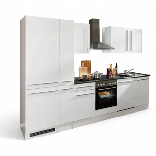 BASIC by Balculina Küchenzeile Jazz 310 cm weiß