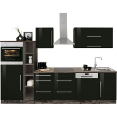 Bild Küchenzeile »KS-Samos«, ohne E-Geräte, Breite 310 cm, schwarz