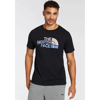 The North Face T-Shirt »M SS MOUNTAIN LINE TEE« 1 Stk. sportlicher Stil, mit Logodrucken, aus Baumwolle, schwarz