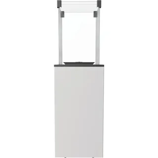 Kratki Gaskamin Patio Glas weiß manuelle Steuerung 8,2kW - Weiß