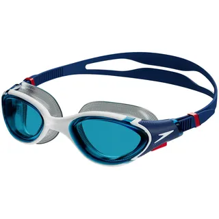 Speedo Biofuse 2.0 Schwimmbrille Ammonite Blau/Weiß/Rot One Size