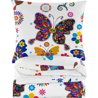 Baumwollbettwäsche 200X200 owicka Schmetterling