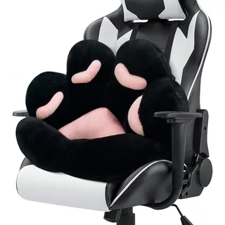 MOONBEEKI Katzenpfoten-Kissen, bequem, Kawaii-Form, faules Plüschkissen für Gamer-Stuhl, 71,1 x 61 cm, gemütlicher Boden, niedlicher Sitz, Kawaii für Mädchen, Arbeiter, Geschenk, Esszimmer,