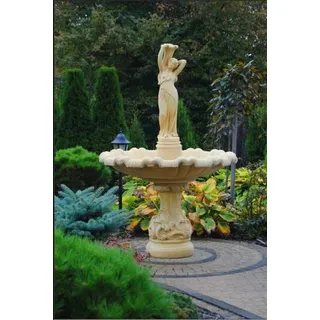 Zierbrunnen Springbrunnen Brunnen Garten Dekoration Fontaine Teich  ELENA NOEMI - Weiß