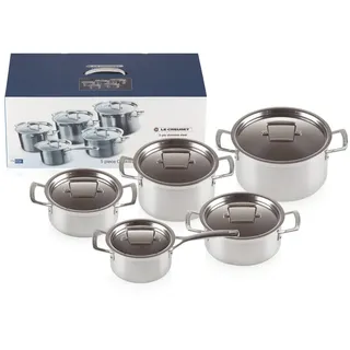 Le Creuset Topf-Set 5-tlg. Bratentopf + Fleischtopf + Stieltopf