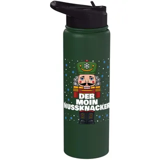 Moin Nussknacker Weihnachten Norddeutschland Stainless Steel Insulated Water Bottle