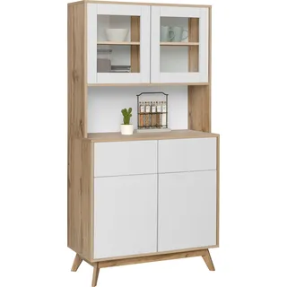 Home Affaire Buffet Skandi 84 x 39 x 165 cm Weiß