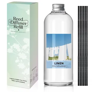 SCENTORINI Raumduft Nachfüller Leinen 500ml, Duftöl Nachfüllflasche für Diffuser – Langanhaltender Aroma Refill für Wohnzimmer, Schlafzimmer, Badezimmer