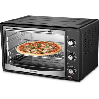 Steinborg Mini Backofen 45 Liter Schwarz