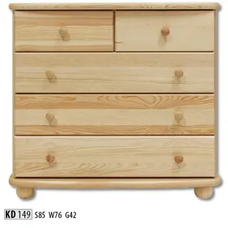 Kommode Sideboard Schrank Echtholz Neu Anrichte JVmoebel - Beige