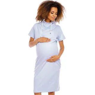 PeeKaBoo Umstandskleid für Damen Shnas hellblau XL - Hellblau