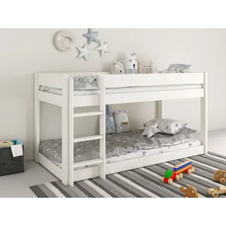otto home Etagenbett ROBIN 90 x 200 cm Kiefer massiv lackiert weiß